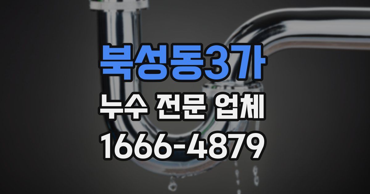 북성동3가 누수 전문 업체