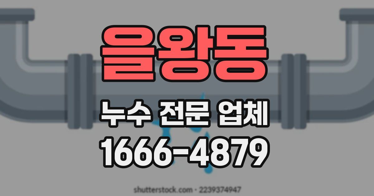 을왕동 누수 전문 업체
