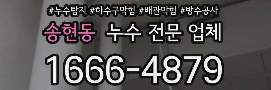 송현동 누수 전문 업체