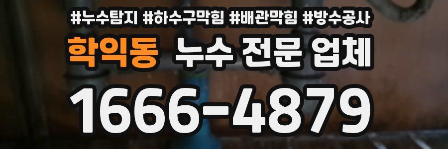 학익동 누수 전문 업체