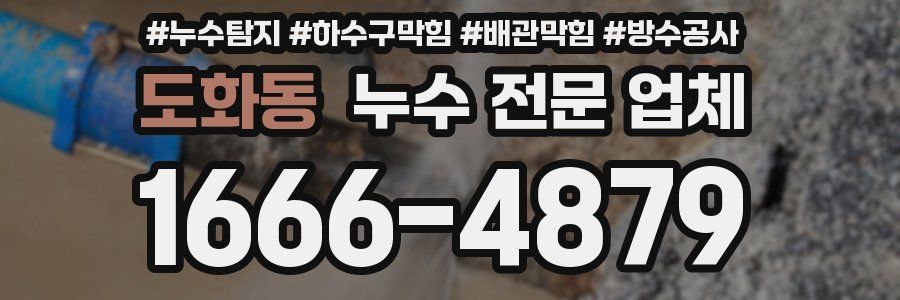 도화동 누수 전문 업체