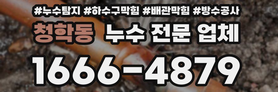 청학동 누수 전문 업체