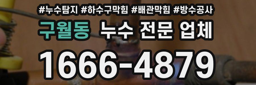 구월동 누수 전문 업체