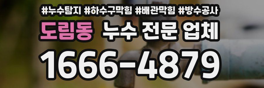 도림동 누수 전문 업체
