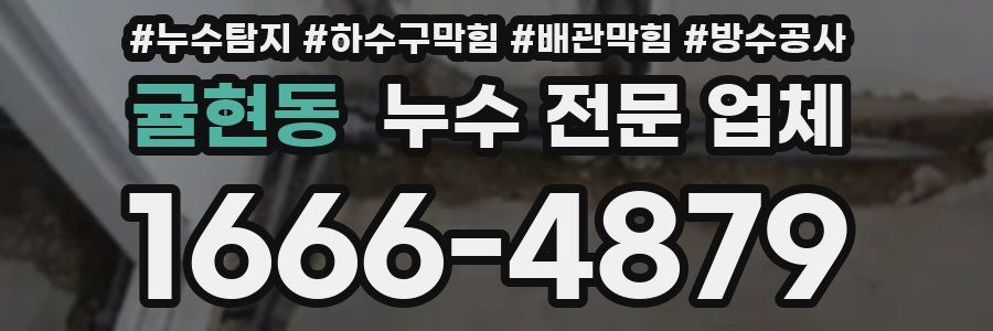 귤현동 누수 전문 업체