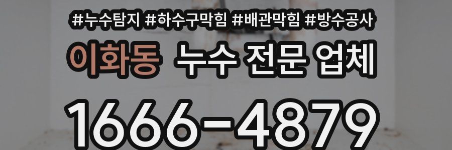 이화동 누수 전문 업체
