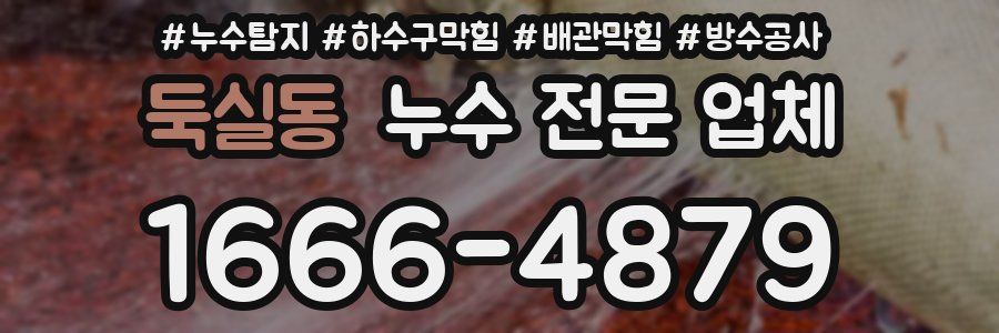 둑실동 누수 전문 업체