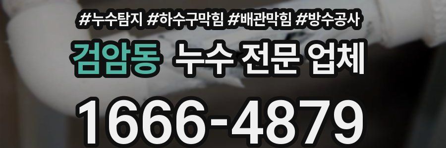검암동 누수 전문 업체