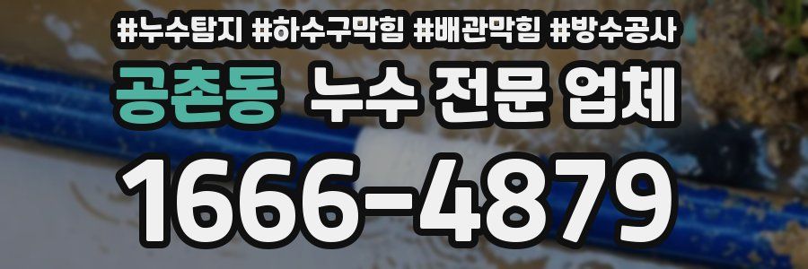 공촌동 누수 전문 업체