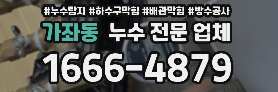 가좌동 누수 전문 업체