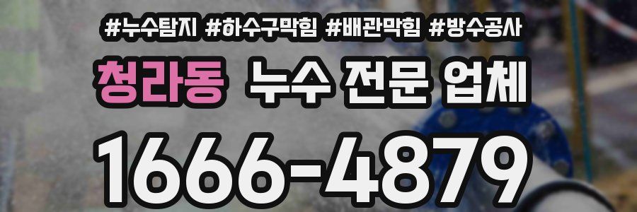 청라동 누수 전문 업체