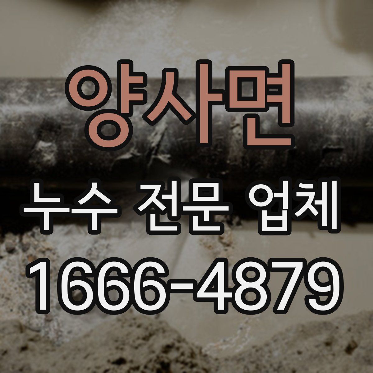 양사면 누수 전문 업체