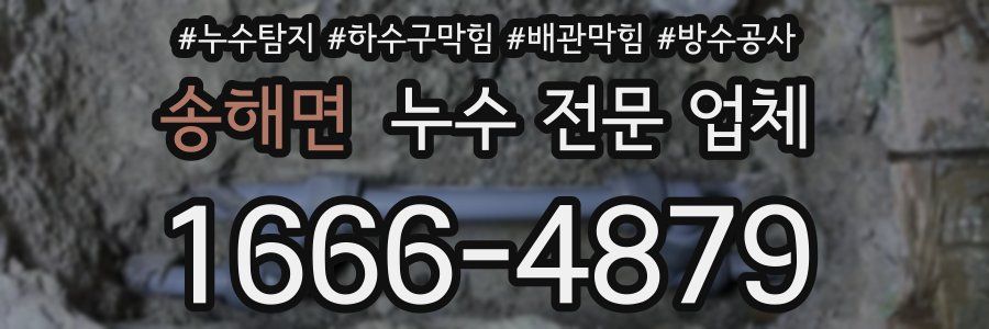 송해면 누수 전문 업체