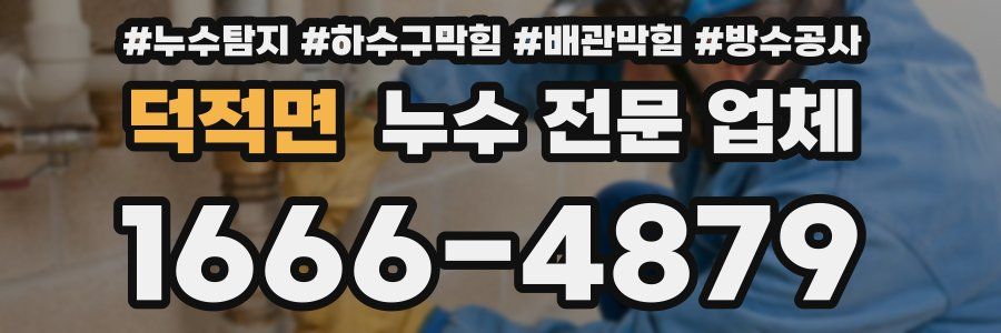 덕적면 누수 전문 업체