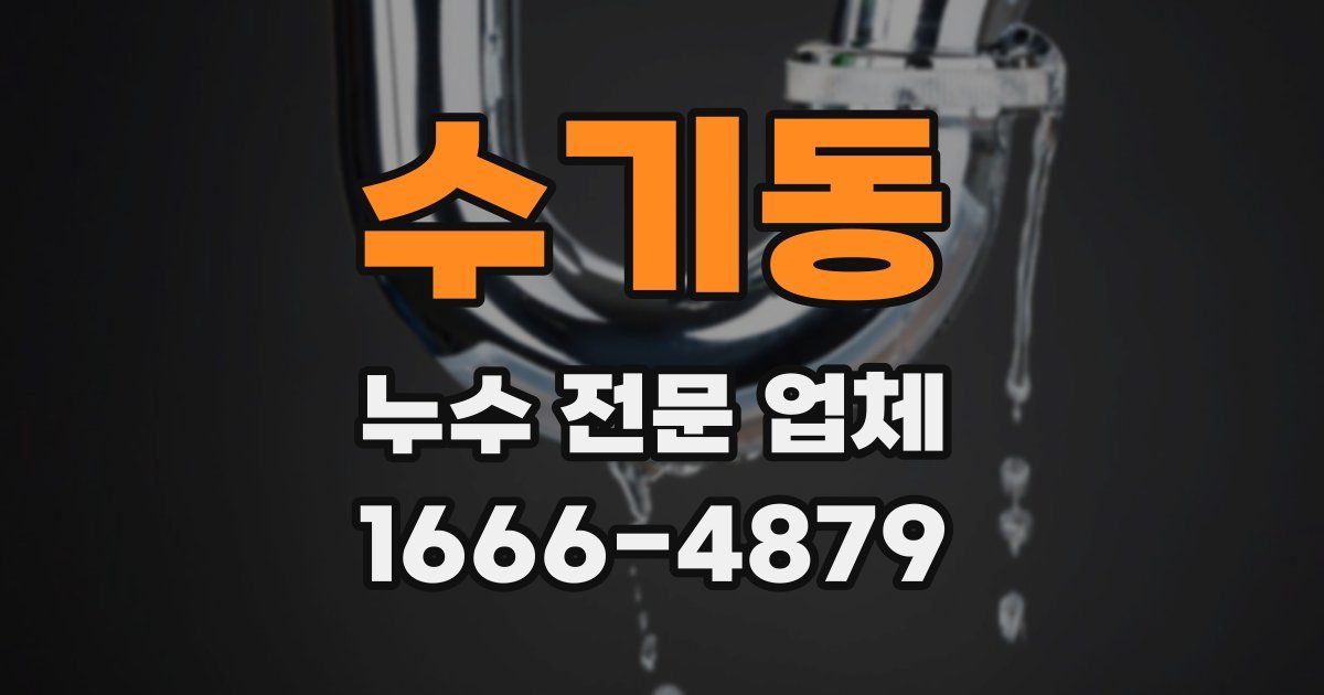 수기동 누수 전문 업체