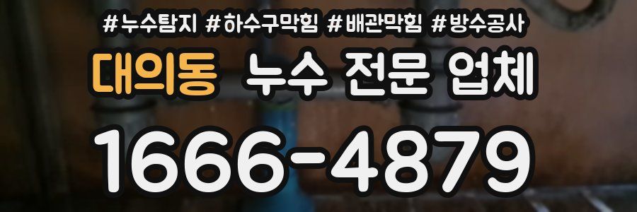 대의동 누수 전문 업체