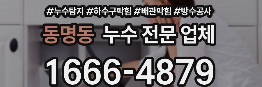동명동 누수 전문 업체