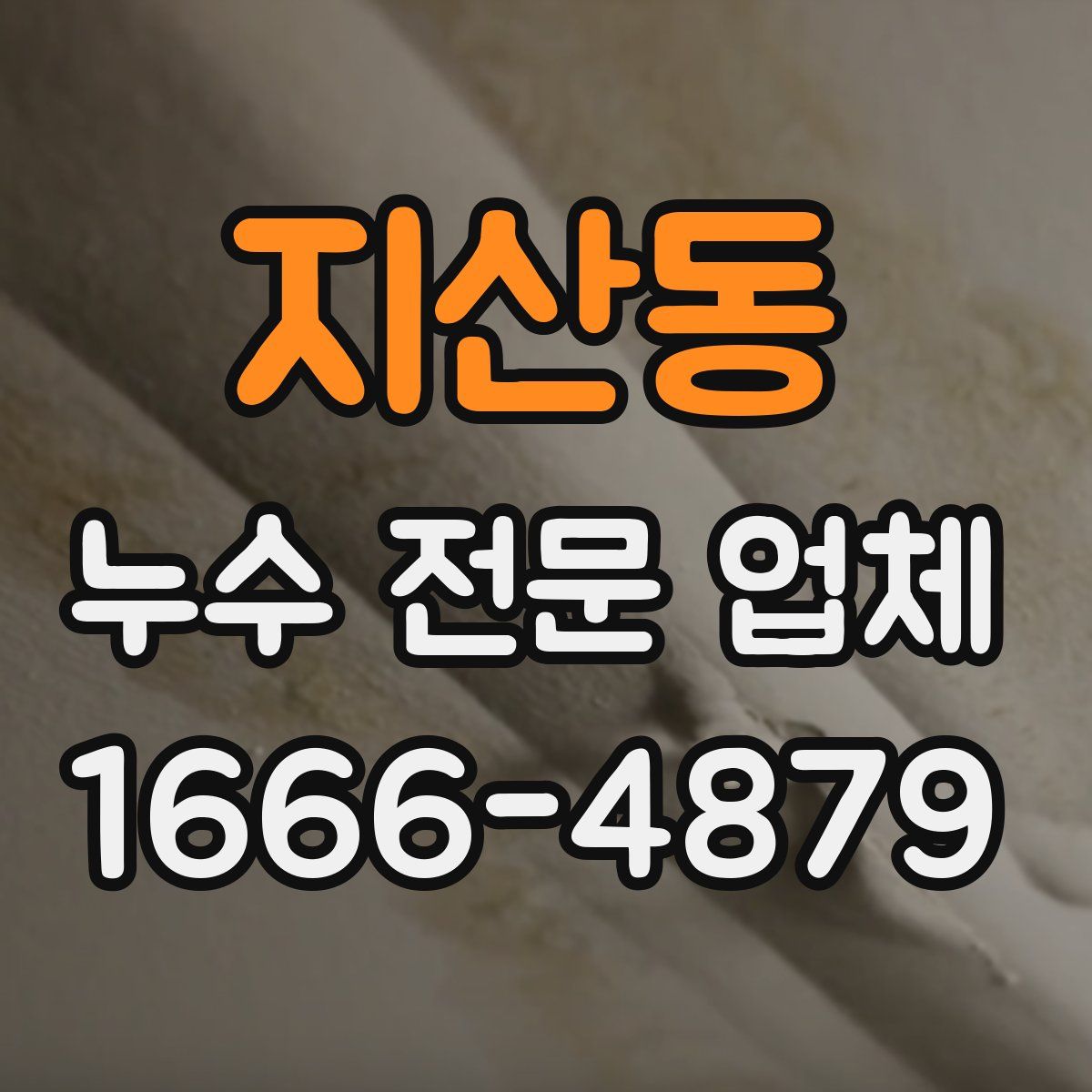 지산동 누수 전문 업체