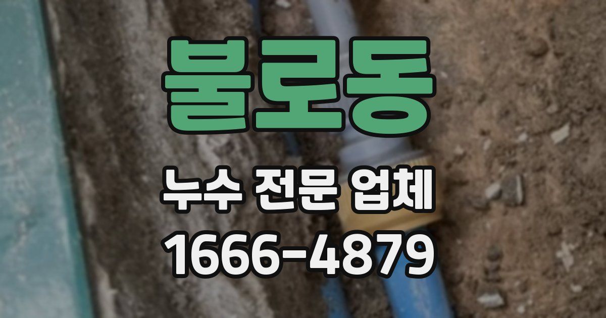 불로동 누수 전문 업체