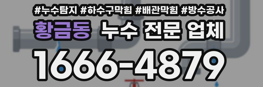 황금동 누수 전문 업체