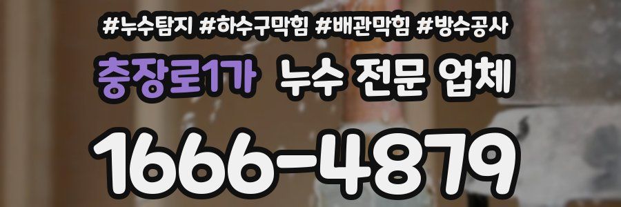 충장로1가 누수 전문 업체