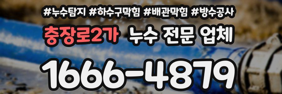 충장로2가 누수 전문 업체