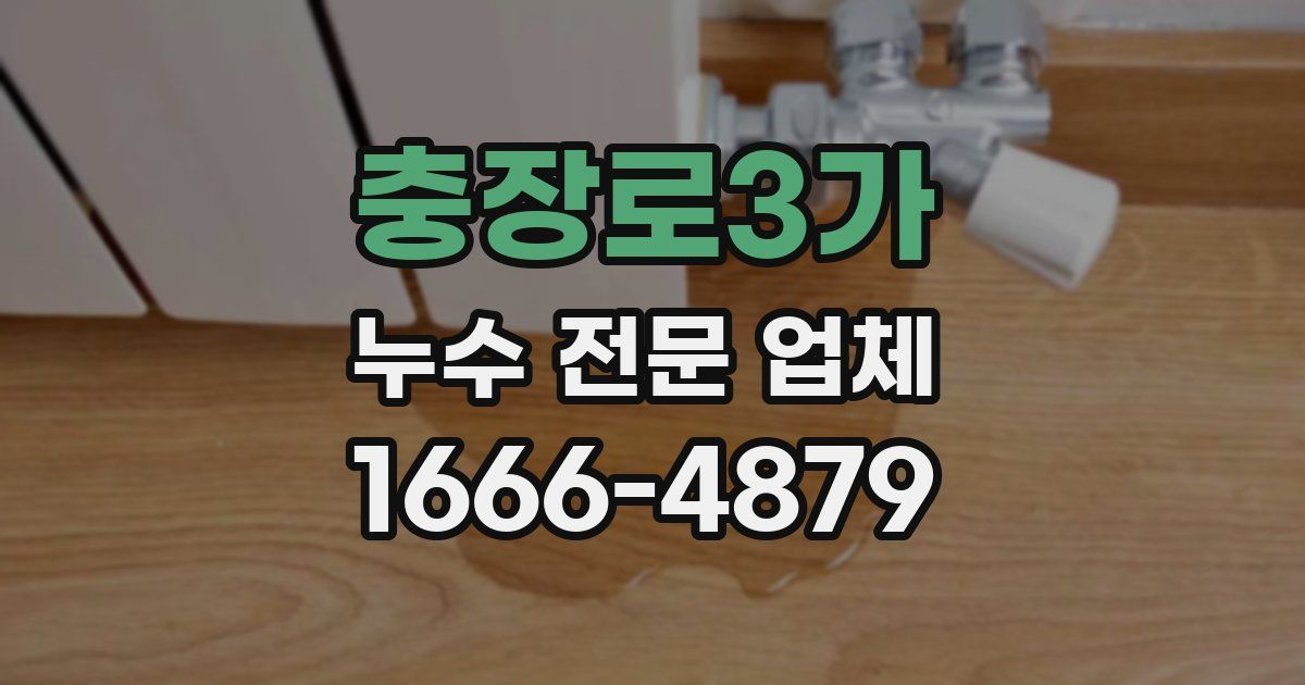 충장로3가 누수 전문 업체