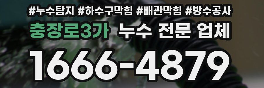 충장로3가 누수 전문 업체