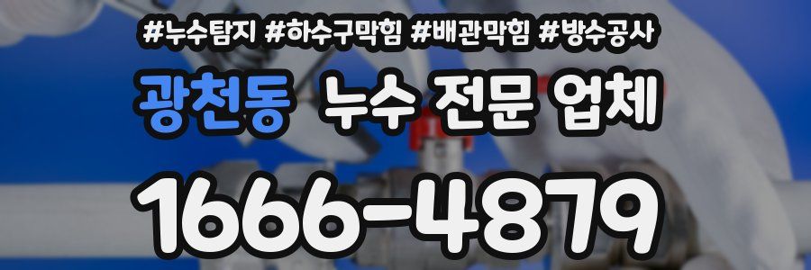 광천동 누수 전문 업체