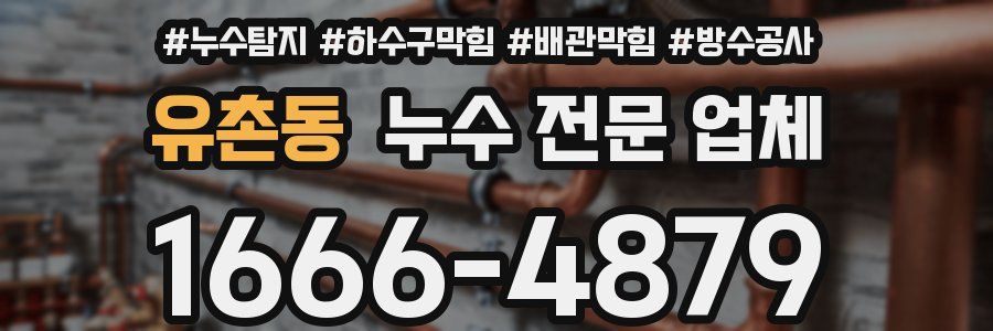 유촌동 누수 전문 업체