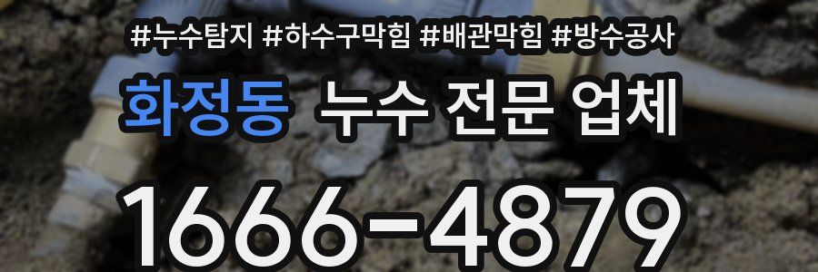화정동 누수 전문 업체