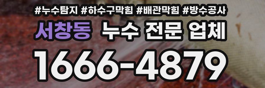 서창동 누수 전문 업체