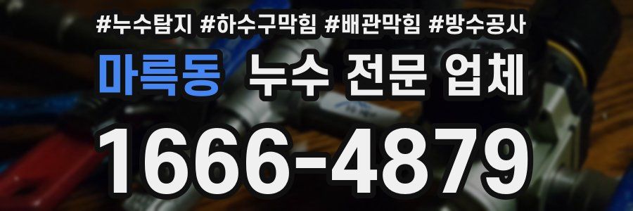 마륵동 누수 전문 업체