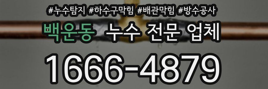 백운동 누수 전문 업체