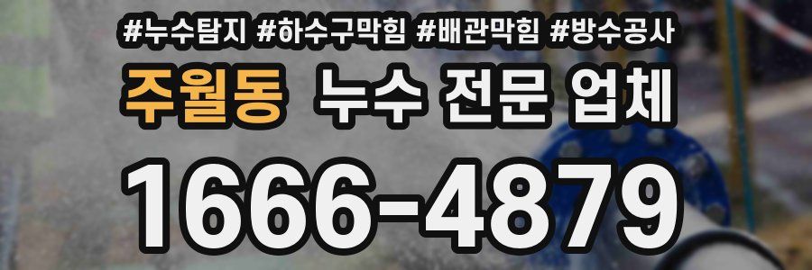 주월동 누수 전문 업체