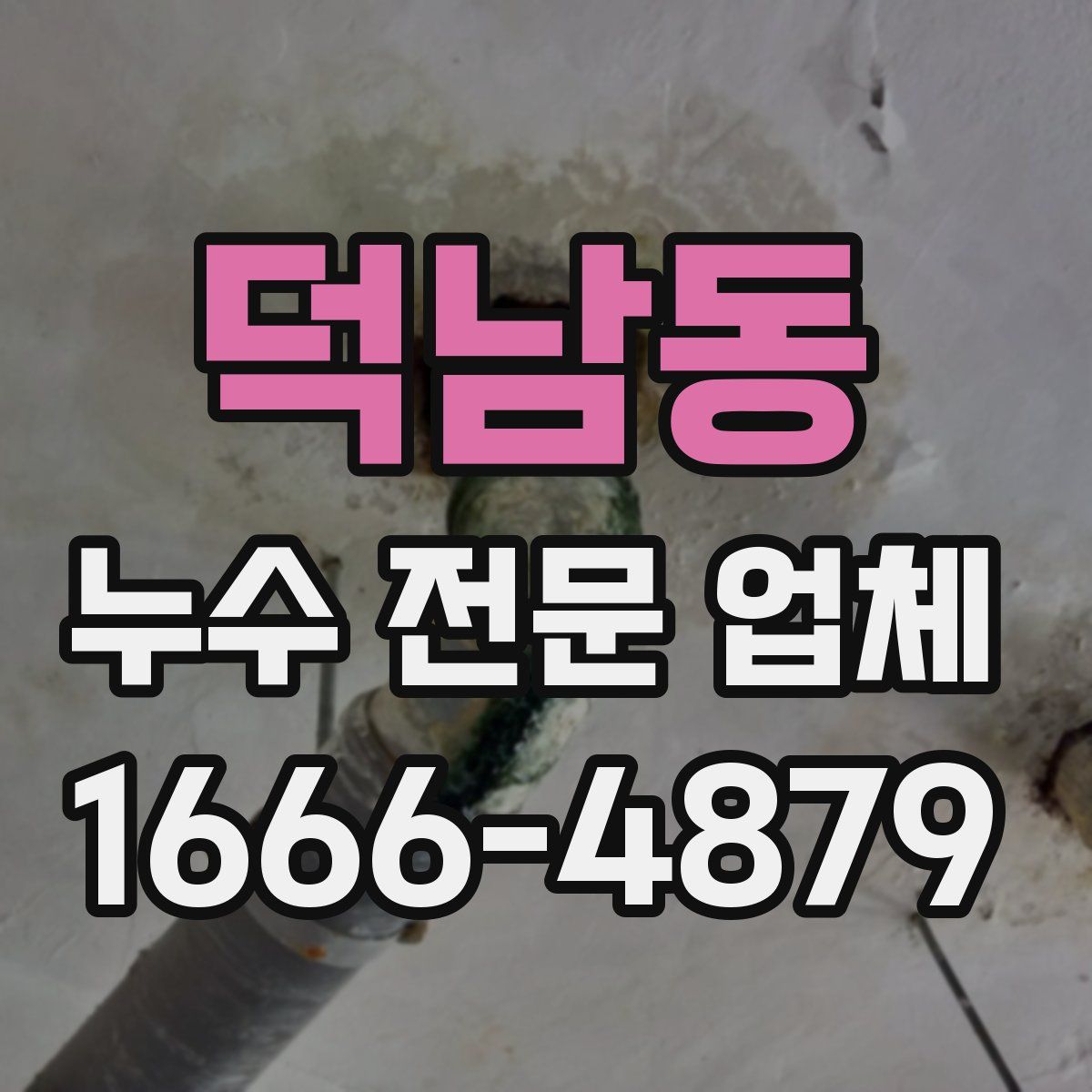 덕남동 누수 전문 업체