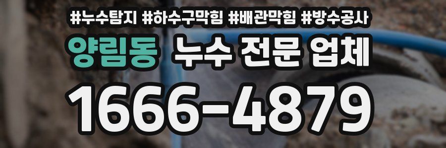 양림동 누수 전문 업체