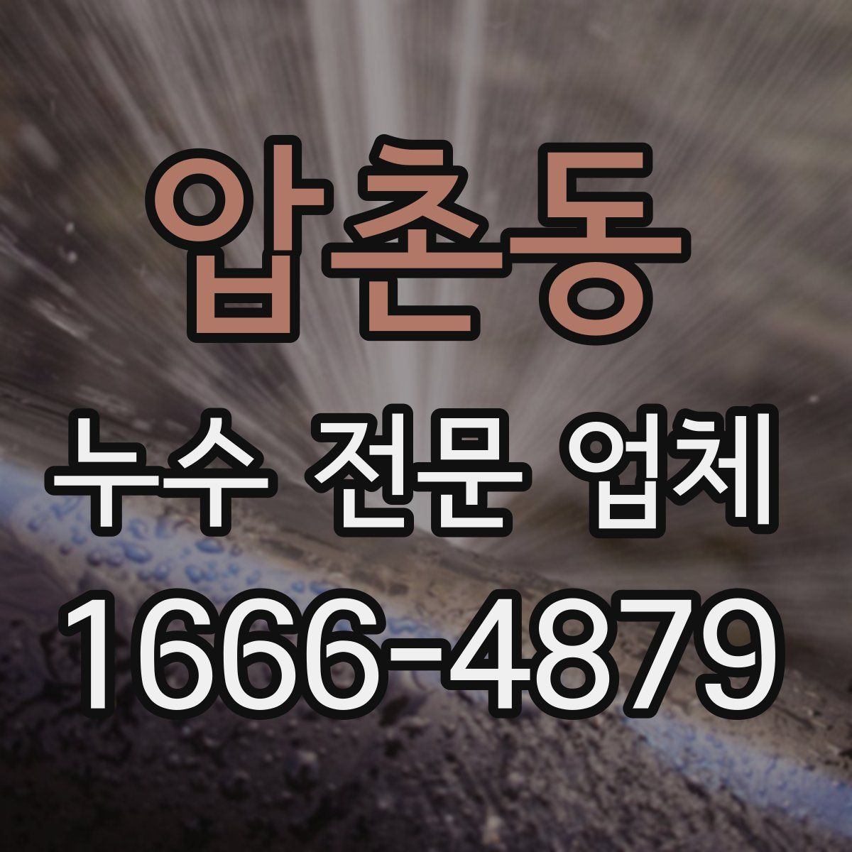 압촌동 누수 전문 업체