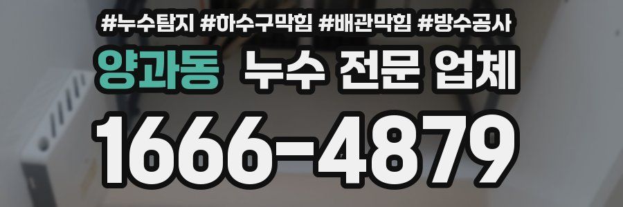 양과동 누수 전문 업체