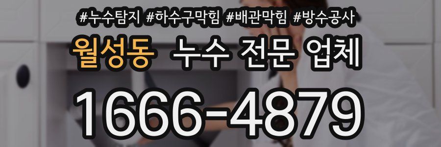 월성동 누수 전문 업체