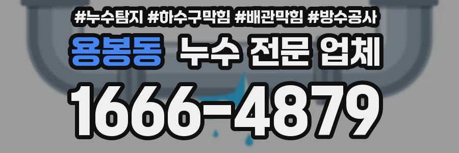 용봉동 누수 전문 업체