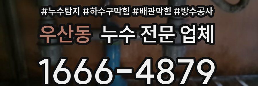 우산동 누수 전문 업체