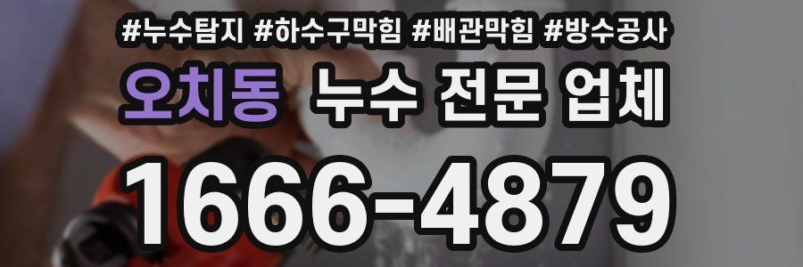 오치동 누수 전문 업체