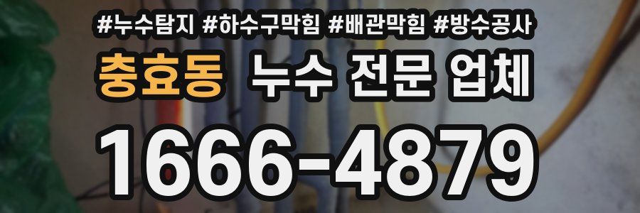 충효동 누수 전문 업체