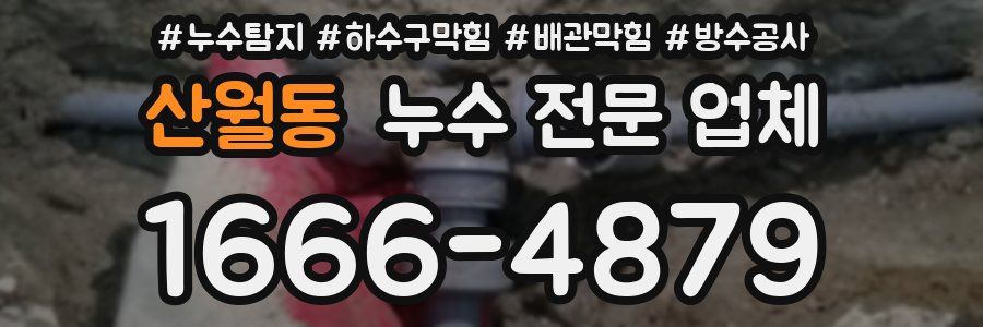 산월동 누수 전문 업체