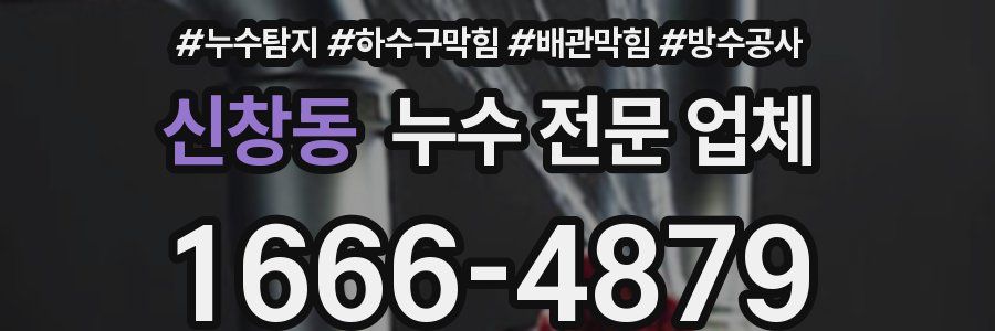 신창동 누수 전문 업체