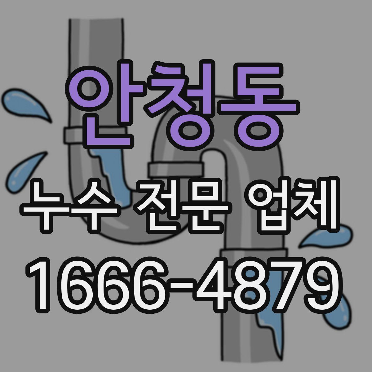 안청동 누수 전문 업체