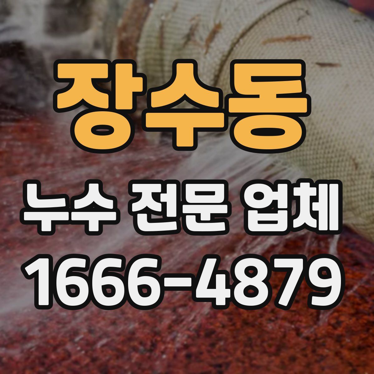 장수동 누수 전문 업체
