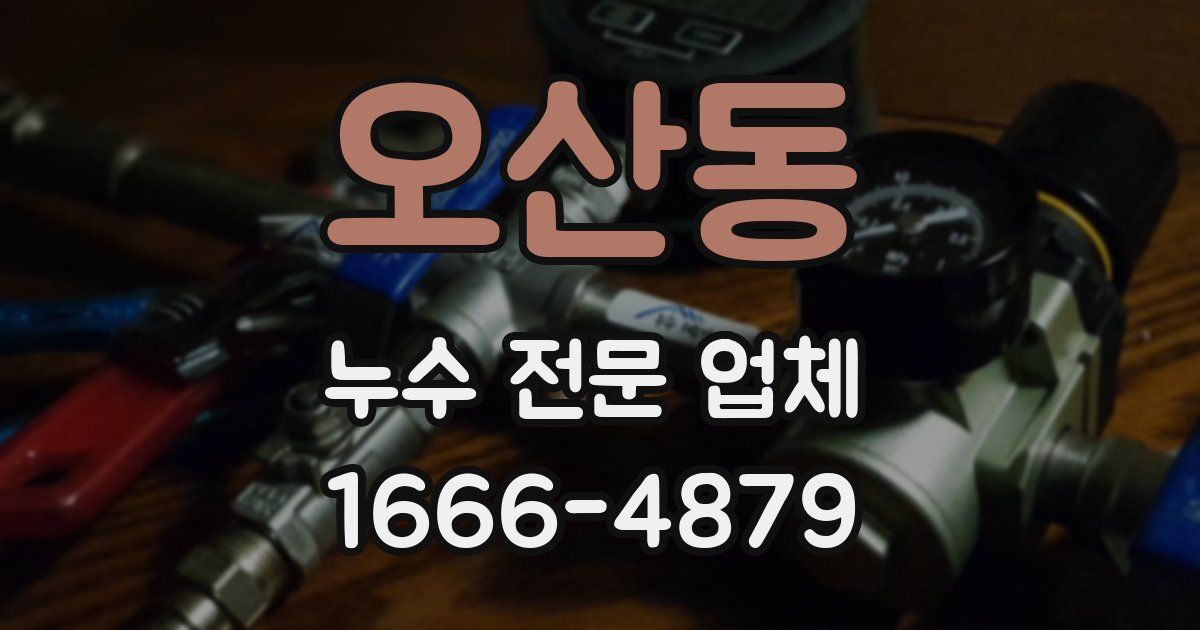 오산동 누수 전문 업체