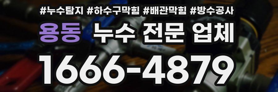 용동 누수 전문 업체